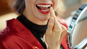 Person marvels at their own teeth