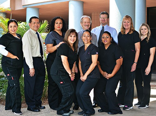 Phoenix dentists and dental team members outside of dental office