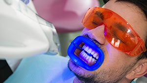 Man receiving Zoom! whitening