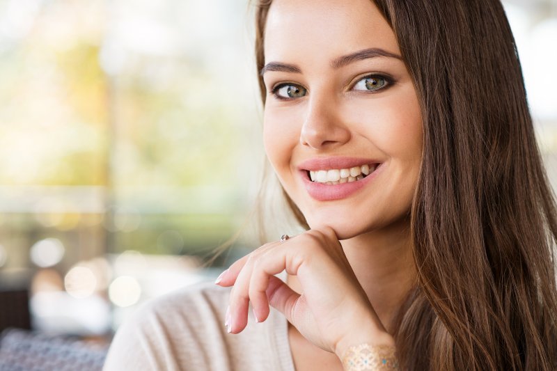 closeup of patient smiling 