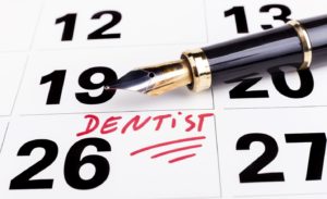 Appointment to use dental insurance marked on calendar